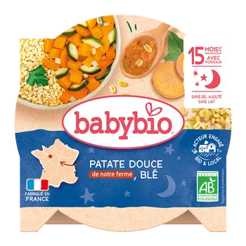 BABYBIO sladké brambory, mrkev, cuketa z Provence a špetka citronové trávy 260 g