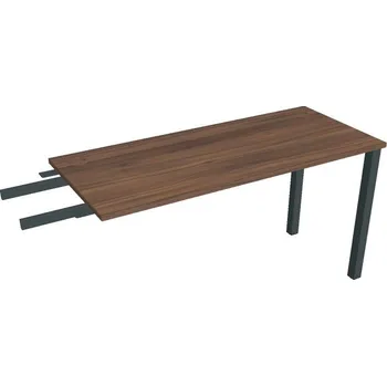 Psací stůl Stůl pracovní úzký UE 1400 RU řetězící do úhlu - OŘECH , ČERNÁ