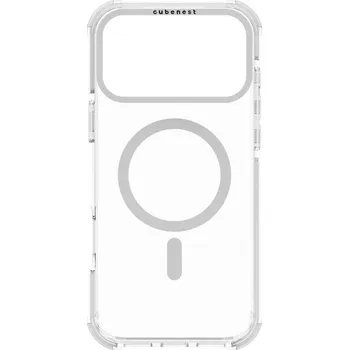Pouzdro na mobilní telefon Cubenest Kryt na iPhone 17 Pro Max MagPro Strong Guard bílý