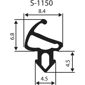 Příslušenství k oknu Okenni těsnění do oken KOMMERLING S-1150
