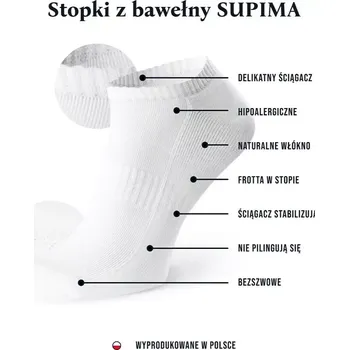 Nohy Steven art.157 Supima Terry 35-46 Černá 44-46