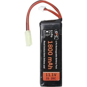 Baterie pro airsoftovou zbraň Li-Pol akumulátor GFC 11,1V 1800mAh 20-40C