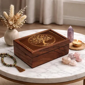 Dárková krabička Šperkovnice krabička na tarotové karty-Strom života