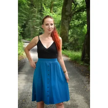 Dámské oblečení Sukně Evelína - PETROLEJOVÁ