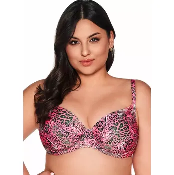 Dámské plavky PLAVKOVÁ PODPRSENKA SK 217 RŮŽOVÁ MAXI růžová 80K