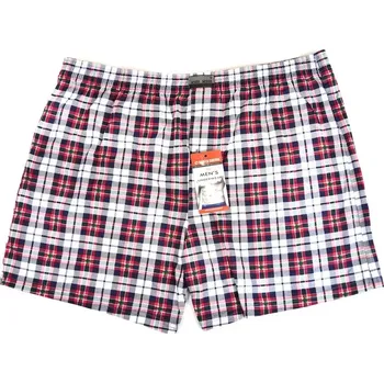 Pánská móda Pánské boxerky PANTHER MAXI Č. 4 BÍLÁ/ZELENÁ/AMARANTOVÁ 3xl