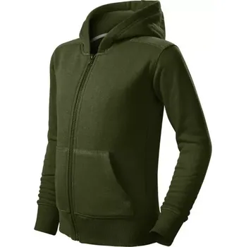 Dívčí oblečení Dětská mikina Trendy Zipper (vojenská) 158 cm/12 let