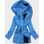 Světle modrá dámská bunda s kapucí (HO-22) odstíny modré M (38)