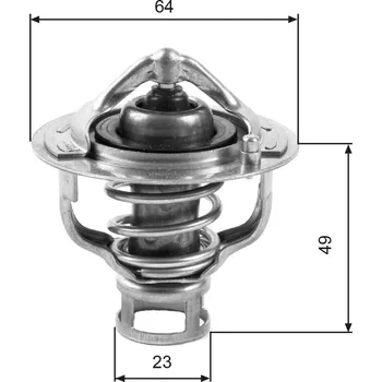 Těsnění motoru Termostat, chladivo GATES TH04082