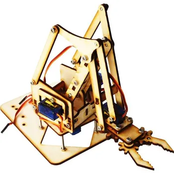 Dřevěná hračka Robotická ruka dřevěná