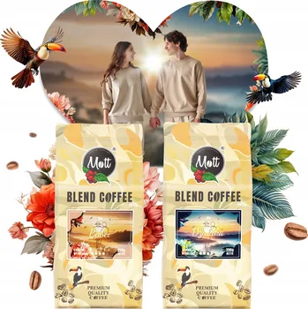 Káva Káva zrnková káva Mott Coffee Káva Arabica Robusta 500 g 500 g