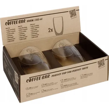 Sklenice Sada 2 sklenic na Latte macchiato 350 ml - Picasso - Plameňák - Coffee Bar S