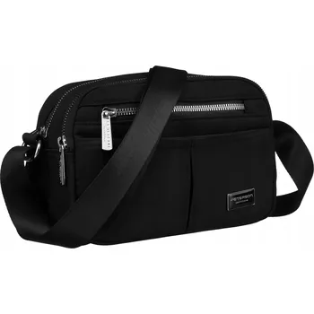 Kabelka Černá polyester taška kabelka přes rameno Peterson