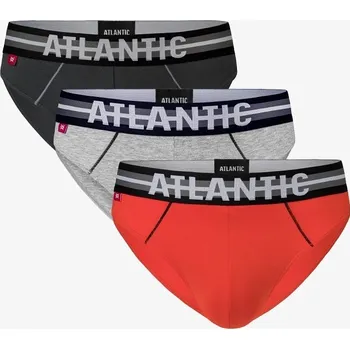 Slipy 3-BALENÍ Pánské slipy bavlna Atlantic 3SMP-001 vel. M