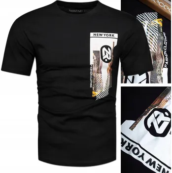 Pánské tričko Pánské Tričko 100% Bavlna černé s potiskem velikost Pánské Tričko XXL