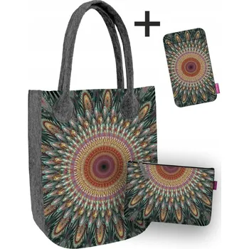 Kabelka Bertoni shopper kabelka polyester vícebarevná