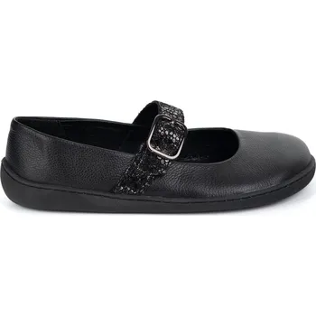 Dámské baleríny Dámské barefoot baleríny 1770 POL kožené boty s přezkou černé 36