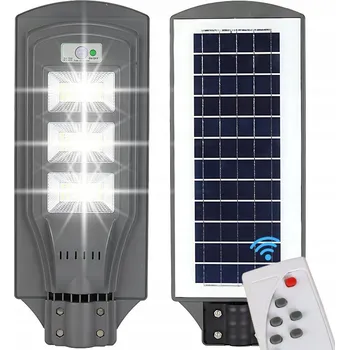 Venkovní osvětlení SOLÁRNÍ LAMPA LED pouliční lampa s dálkovým ovládáním, senzorem pohybu a soumraku, IP65