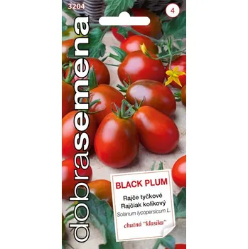 Semeno Dobrá semena Rajče tyč. - Black Plum 0,2g tmavé, oválné