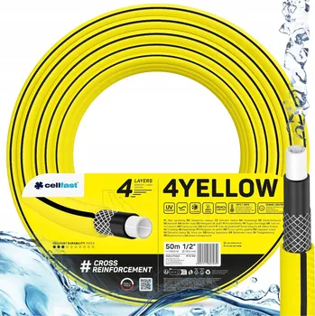 Zahradní hadice Zahradní hadice 4vrstvá YELLOW 1/2" 50 m