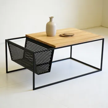 Konferenční stolek Konferenční stolek Leon s masivní dubovou deskou