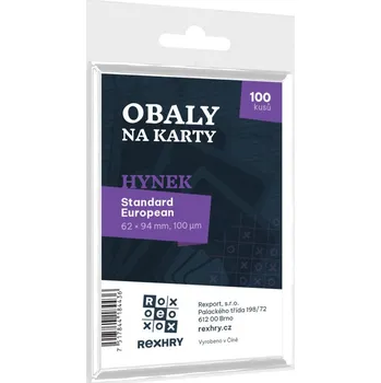 Příslušenství ke karetním hrám REXhry Obaly na karty REX - Standard European - Hynek - 62 x 94 mm 100ks
