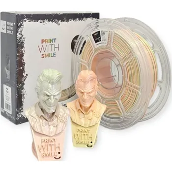 Filament PLA SILK filament Pastel Rainbow 1,75 mm Print With Smile 1 kg