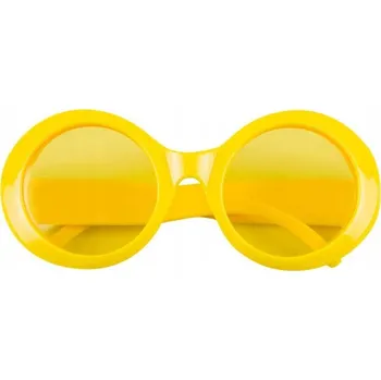 Párty brýle "Hipis Retro", žluté, Boland