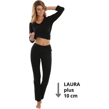 Dámské legíny Evona Dámské prodloužené volné legíny LAURA LONG L