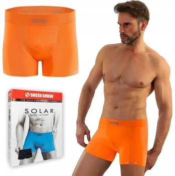 Pánská móda Pánské bezešvé boxerky SESTO SENSO SOLAR L/XL
