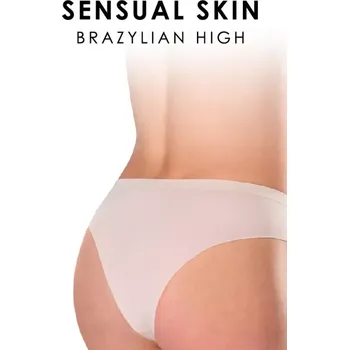 Kalhotky Dámské kalhotky - BRAZYLIAN HIGH SENSUAL SKIN černá S