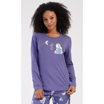 Pánská móda Dámské pyžamo dlouhé Good night modrošedá XL