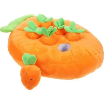 SUPVOX Hračka na shánění potravy pro králíky, interaktivní podložka na šňupání ve tvaru mrkve,