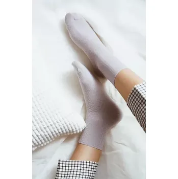 Ponožky Steven art.125 Bamboo dámské kostkovaný vzor netlačené 35-40 bílá 35-37