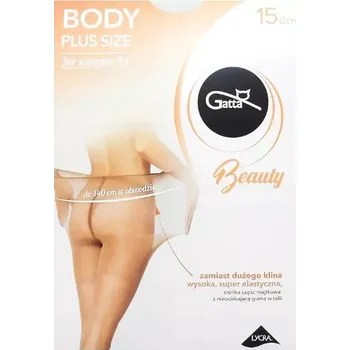 Dámské punčochy Dámské punčochové kalhoty Gatta Body Plus Size 15 den for Woman XL zlatý 5-XL