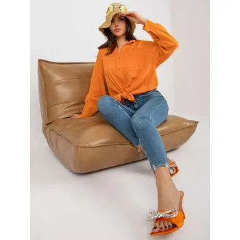Dámská košile TW KS BI 26698 košile.50 oranžová S