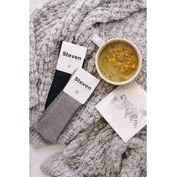 Pánské oblečení Netlačící ponožky Steven art.018 Hnědá 39-42