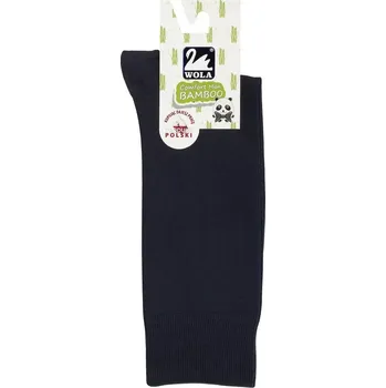 Pánské oblečení PÁNSKÉ HLADKÉ PONOŽKY S BAMBUSEM U94.028 hnědá 39/41