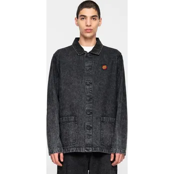 Pánská větrovka SANTA CRUZ bunda - Unite Jacket Acid Wash Black Denim (ACID WASH BLACK DENI) velikost: S