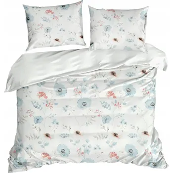 Povlečení Povlečení 160X200 bílá s jemnými květinami Eurofirany
