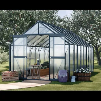 Skleník Cultivo Zahradní polykarbonátový skleník Slide-In 244x490, black