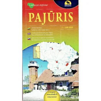 POMORZE / BAŁTYCKIE WYBRZEŻE LITWY mapa samochodowa 1:100 000 BRIEDIS Pomořansko / Pobřeží Baltského moře Litvy - automapa 1:100 000 BRIEDIS - kolektiv autorů