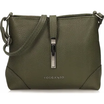 Kabelka Toscanio kabelka přes rameno přírodní kůže zelená