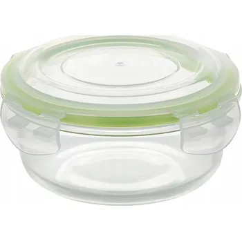 Dóza na potraviny SKLENĚNÁ VZDUCHOTĚSNÁ NÁDOBA NA POTRAVINY FRIGO 240ML KULATÝ