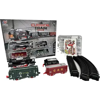 Vláček a vláčkodráha SADA LOKOMOTIVA S KOLEJEMI