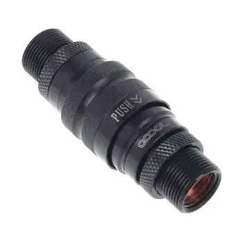 Hadicová spojka Alphacool Rychlospojka s dvojitým šroubovacím spojením černá (17368)