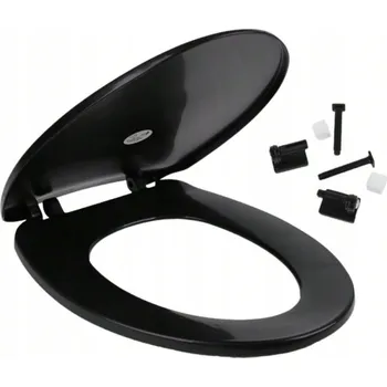 WC sedátko PLASTOVÉ SEDÁTKO NA WC černá 44,5*32,5 CM