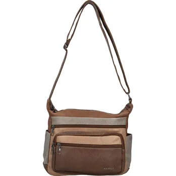 Kabelka Trendy dámská koženková crossbody kabelka Fina, taupe