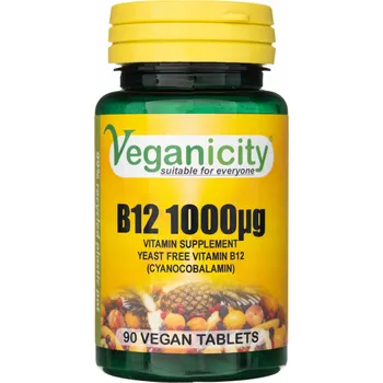 Veganicity Vitamin B12 1000 mcg Vegan 90 tablet