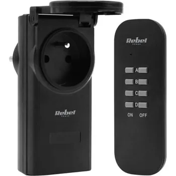 Elektrická zásuvka Zásuvka bezdrátová REBEL URZ1227-3 1+1